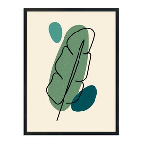 Quadro Decorativo Silhueta Folha De Bananeira Quadro Decorativo Silhueta Folha De Bananeira