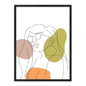 Quadro Decorativo Silhueta Óculos Quadro Decorativo Silhueta Óculos