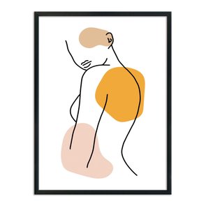 Quadro Decorativo Silhueta Perfil Colorido Quadro Decorativo Silhueta Perfil Colorido