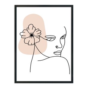Quadro Decorativo Silhueta Rosto Quadro Decorativo Silhueta Rosto