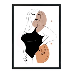 Quadro Decorativo Silhueta Unha Preta Quadro Decorativo Silhueta Unha Preta