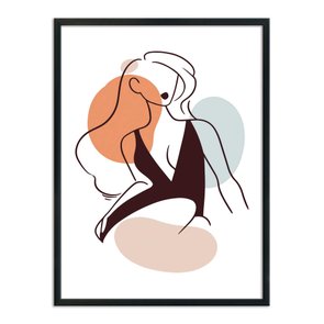 Quadro Decorativo Silhueta Vestido Preto Quadro Decorativo Silhueta Vestido Preto