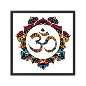 Quadro Decorativo Simbolo do Hinduismo Mandala Quadro Decorativo Simbolo do Hinduismo Mandala
