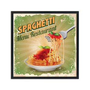 Quadro Decorativo Spaghetti Menu Restaurant Quadro Decorativo Spaghetti Menu Restaurant