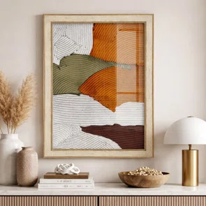 Quadro Decorativo Textura Gesso Abstrato Estilo Modern Heritage