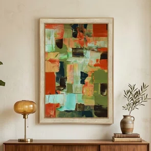 Quadro Decorativo Textura Pincelada Estilo Modern Heritage