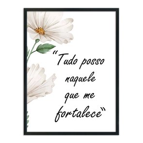 Quadro Decorativo Tudo Posso Naquele que me Fortalece Quadro Decorativo Tudo Posso Naquele que me Fortalece