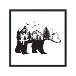 Quadro Decorativo Urso Nature Quadro Decorativo Urso Nature