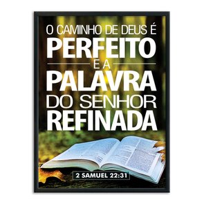 Quadro Decorativo Versículo Bíblico 2 Samuel 22:31 Quadro Decorativo Versículo Bíblico 2 Samuel 22:31