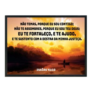 Quadro Decorativo Versículo Bíblico Isaías 41:10 Quadro Decorativo Versículo Bíblico Isaías 41:10