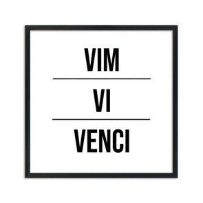 Quadro Decorativo Vim Vi Venci Quadro Decorativo Vim Vi Venci