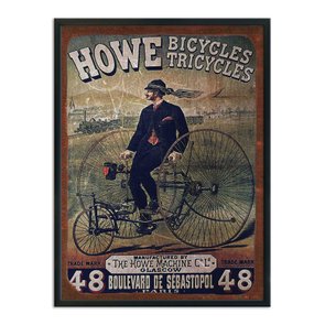 Quadro Decorativo Vintage Publicidade Triciclos Quadro Decorativo Vintage Publicidade Triciclos