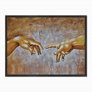 Quadro em Tela Canvas A Criação de Adão de Michelangelo Quadro em Tela Canvas A Criação de Adão de Michelangelo