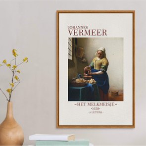 Quadro em Tela Canvas A Leiteira de Johannes Vermeer Quadro em Tela Canvas A Leiteira de Johannes Vermeer