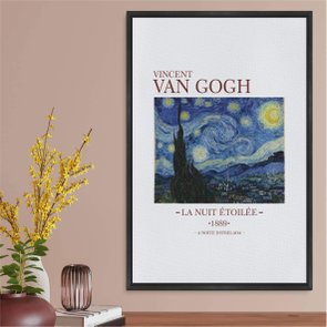 Quadro em Tela Canvas A Noite Estrelada de Van Gogh Quadro em Tela Canvas A Noite Estrelada de Van Gogh