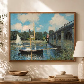 Quadro Em Tela Canvas "A Ponte de Argenteuil" de Claude Monet
