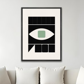 Quadro Em Tela Canvas Bauhaus Com Olho Geométricas Quadro Em Tela Canvas Bauhaus Com Olho Geométricas