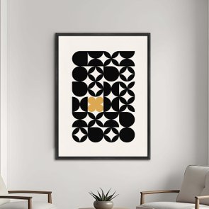 Quadro Em Tela Canvas Bauhaus Formas Pretas Quadro Em Tela Canvas Bauhaus Formas Pretas