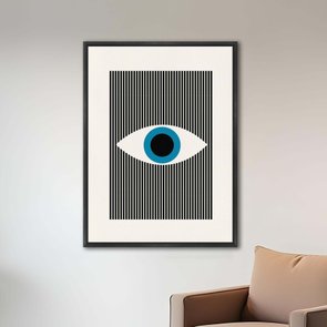 Quadro Em Tela Canvas Bauhaus Olho Com Linhas Quadro Em Tela Canvas Bauhaus Olho Com Linhas
