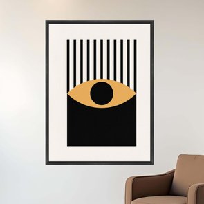 Quadro Em Tela Canvas Bauhaus Olho Laranja Quadro Em Tela Canvas Bauhaus Olho Laranja