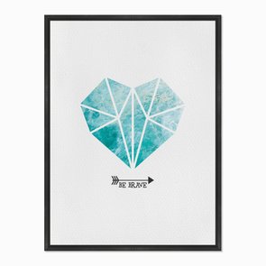 Quadro em Tela Canvas Be Brave Quadro em Tela Canvas Be Brave