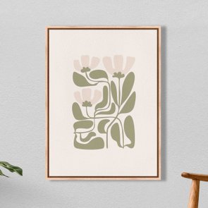 Quadro Em Tela Canvas Botânica Abstrata Estilo Japandi Quadro Em Tela Canvas Botânica Abstrata Estilo Japandi