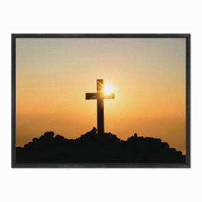 Quadro em Tela Canvas Cruz nas Montanhas Quadro em Tela Canvas Cruz nas Montanhas