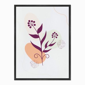 Quadro em Tela Canvas Folhagem Roxa Quadro em Tela Canvas Folhagem Roxa