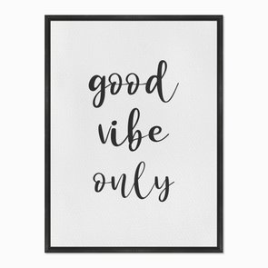 Quadro em Tela Canvas Good Vibe Only Quadro em Tela Canvas Good Vibe Only
