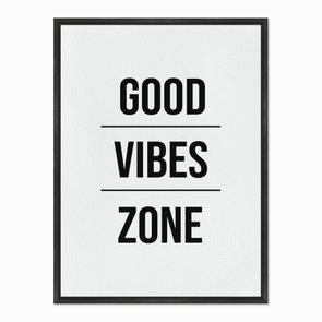 Quadro em Tela Canvas Good Vibes Zone Quadro em Tela Canvas Good Vibes Zone