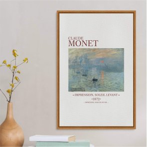 Quadro em Tela Canvas Impressão Nascer do Sol de Claude Monet Quadro em Tela Canvas Impressão Nascer do Sol de Claude Monet
