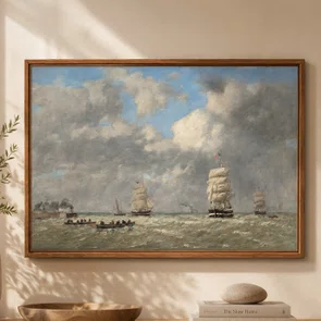 Quadro Em Tela Canvas " "Le Havre" de Eugène Boudin