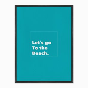 Quadro em Tela Canvas Let's Go to the Beach Quadro em Tela Canvas Let's Go to the Beach