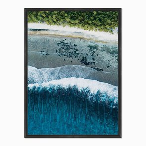 Quadro em Tela Canvas Mar Azul Quadro em Tela Canvas Mar Azul