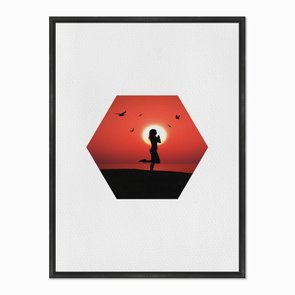 Quadro em Tela Canvas Meditando Quadro em Tela Canvas Meditando