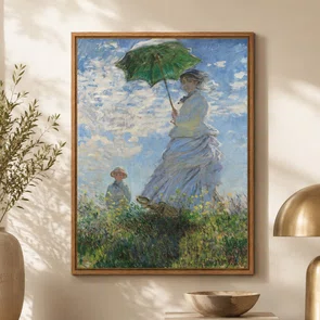 Quadro Em Tela Canvas "Mulher Com um Guarda-Sol" de Claude Monet