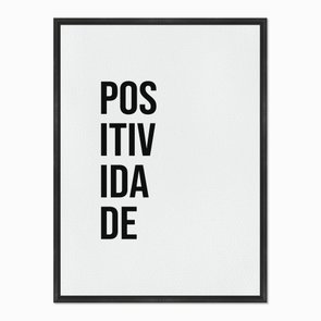 Quadro em Tela Canvas Positividade Quadro em Tela Canvas Positividade
