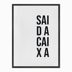 Quadro em Tela Canvas Sai da Caixa Quadro em Tela Canvas Sai da Caixa