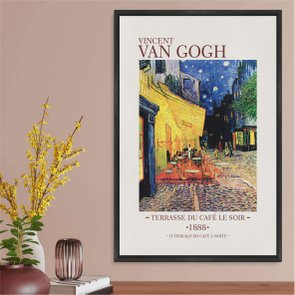 Quadro em Tela Canvas Terraço do Café à Noite de Van Gogh Quadro em Tela Canvas Terraço do Café à Noite de Van Gogh
