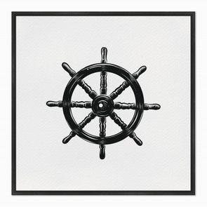 Quadro em Tela Canvas Timão de Navio Quadro em Tela Canvas Timão de Navio