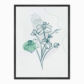 Quadro em Tela Canvas Várias Flores Quadro em Tela Canvas Várias Flores