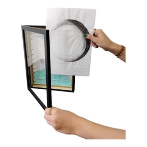 Quadro Expositor Moldura Guarda Desenhos para Folhas A4 - 1,5x4 Quadro Expositor Moldura Guarda Desenhos para Folhas A4 - 1,5x4