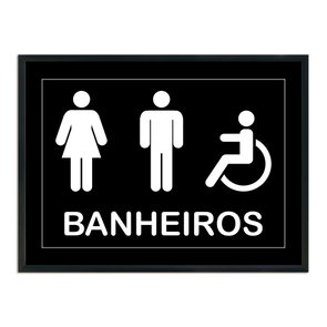 Quadro Indicativo para Banheiros Quadro Indicativo para Banheiros