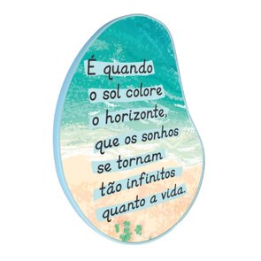 Quadro Orgânico Decorativo Frase É Quando o Sol Colore o Horizonte com Moldura Filete Flexível Quadro Orgânico Decorativo Frase É Quando o Sol Colore o Horizonte com Moldura Filete Flexível
