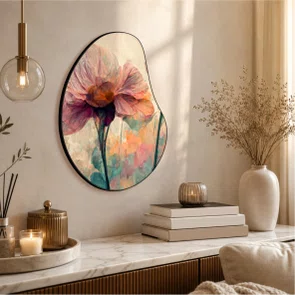 Quadro Orgânico Decorativo Pintura de Flor