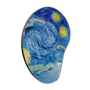 Quadro Orgânico Decorativo A Noite Estrelada de Van Gogh com Moldura Flexível Metalizada Quadro Orgânico Decorativo A Noite Estrelada de Van Gogh com Moldura Flexível Metalizada