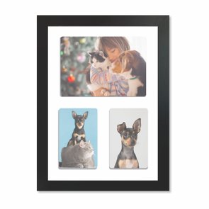 Quadro Painel de Parede para 1 foto 15x21cm e 2 fotos 10x15cm Quadro Painel de Parede para 1 foto 15x21cm e 2 fotos 10x15cm