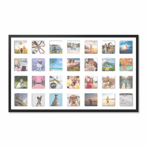Quadro Painel de Parede para 28 fotos 10x10cm Quadro Painel de Parede para 28 fotos 10x10cm