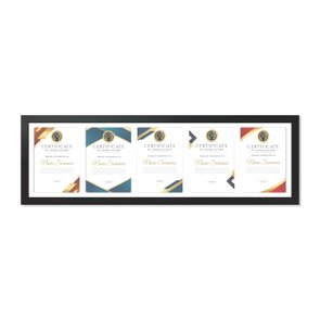 Quadro Painel de Parede para 5 Fotos Certificados Diplomas A4 e Alvará de Funcionamento Quadro Painel de Parede para 5 Fotos Certificados Diplomas A4 e Alvará de Funcionamento