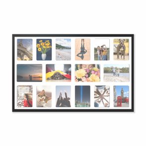 Quadro Painel de Parede para 4 fotos 15x21cm e 12 fotos 13x18cm